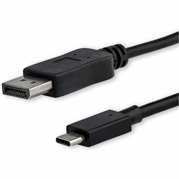 StarTech.com CDP2DPMM1MB 3.3 ft (1 m) USB-C to DisplayPort Cable - USB Type-C to DP Video Adapter Cable - 4K 60Hz - Black