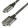 thumbnail image 1 of Startech.com 20" 50cm Side Screw Locking Usb C Cable 10gbps, Usb 3.1/3.2 Gen 2 Type-c Cable, 100w (5a) Delivery , Dp Alt Mode, Dual Screw Lock, Usb-c To C Cord, /sync - Thunderbolt 3 Compatible, 1 of 5