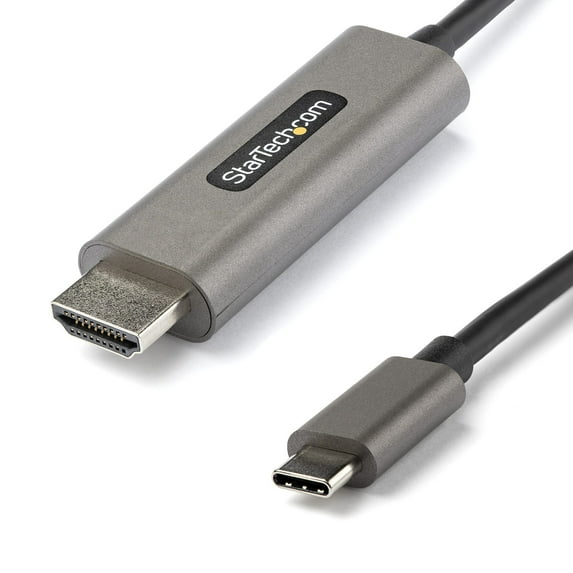 Startech.com 3ft (1m) C To Hdmi Cable 4k 60hz With Hdr10, Ultra Hd Type-c To 4k Hdmi 2.0b Video Adapter Cable, Type-c To Hdmi Hdr Monitor/display Converter, Dp 1.4 Alt Mode Hbr3 - Thunderbolt