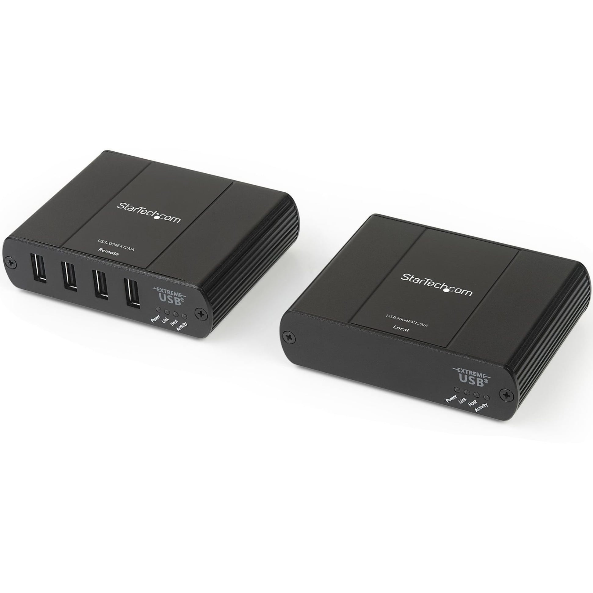 Startech.com 4 Port Usb 2.0 Extnder Hub Over Cat5e/cat6 Ethernet Cable (rj45), 330ft/100m Industrial Metal Usb Extnder Adapter Kit W/ Esd Protection, Externally Powered, Rugged, 480 Mbps - /link/act