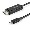 thumbnail image 1 of Startech.com 6ft (2m) C To Displayport 1.2 Cable 4k 60hz, Bidirectional Dp To Type-c Or Type-c To Dp Reversible Video Adapter Cable, Hbr2/hdr, Type C / Thunderbolt 3 Monitor Cable - 4k Type-c To, 1 of 5