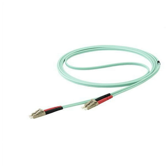 Startech.com 7 M Om4 Lc To Lc Multimode Duplex Fiber Optic Patch Cable - Aqua - 50/125 - Fiber Optic Cable - 40/100gb - Lszh (450fblclc7) - Patch Cable - Lc Multi-mode (m) To Lc Multi-mode (m) - 7 M