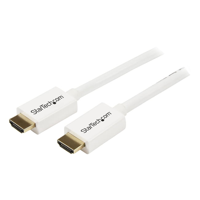 Startech.com 7m 23 Ft White Cl3 In-wall High Speed Hdmi Cable - Ultra Hd 4k X 2k Hdmi Cable - Hdmi To Hdmi M/m - Audio/video, Gold-plated (hd3mm7mw) - Hdmi Cable - Hdmi Male To Hdmi Male - 23 Ft -