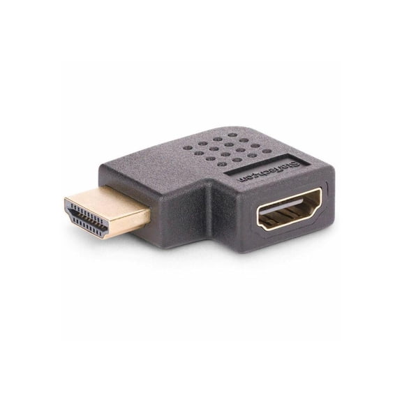 StarTech Right Angle HDMI 2.0 Adapter M to F Horizontal 90-Degree Port Saver