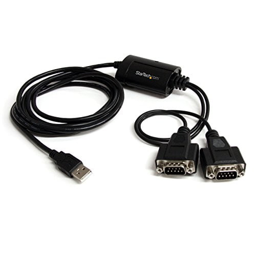 Startech.com StarTech ICUSB2322F 2 Port FTDI USB to Serial RS232 Adapter Cable with COM