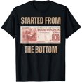 thumbnail image 1 of Started from Food Stamp Amounts In Each State the bottom T-ShirtMen and women, Black T-shirt, size: Extra large, 1 of 4