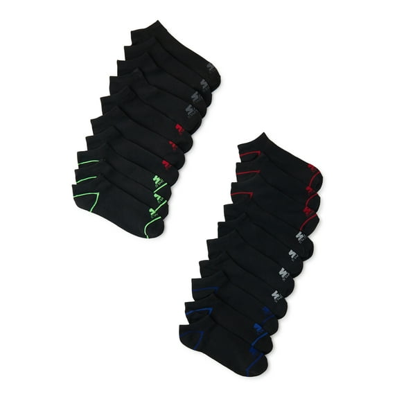 Starter Adult Men's No Show Casual Socks, Size 10-13, 20-Pack