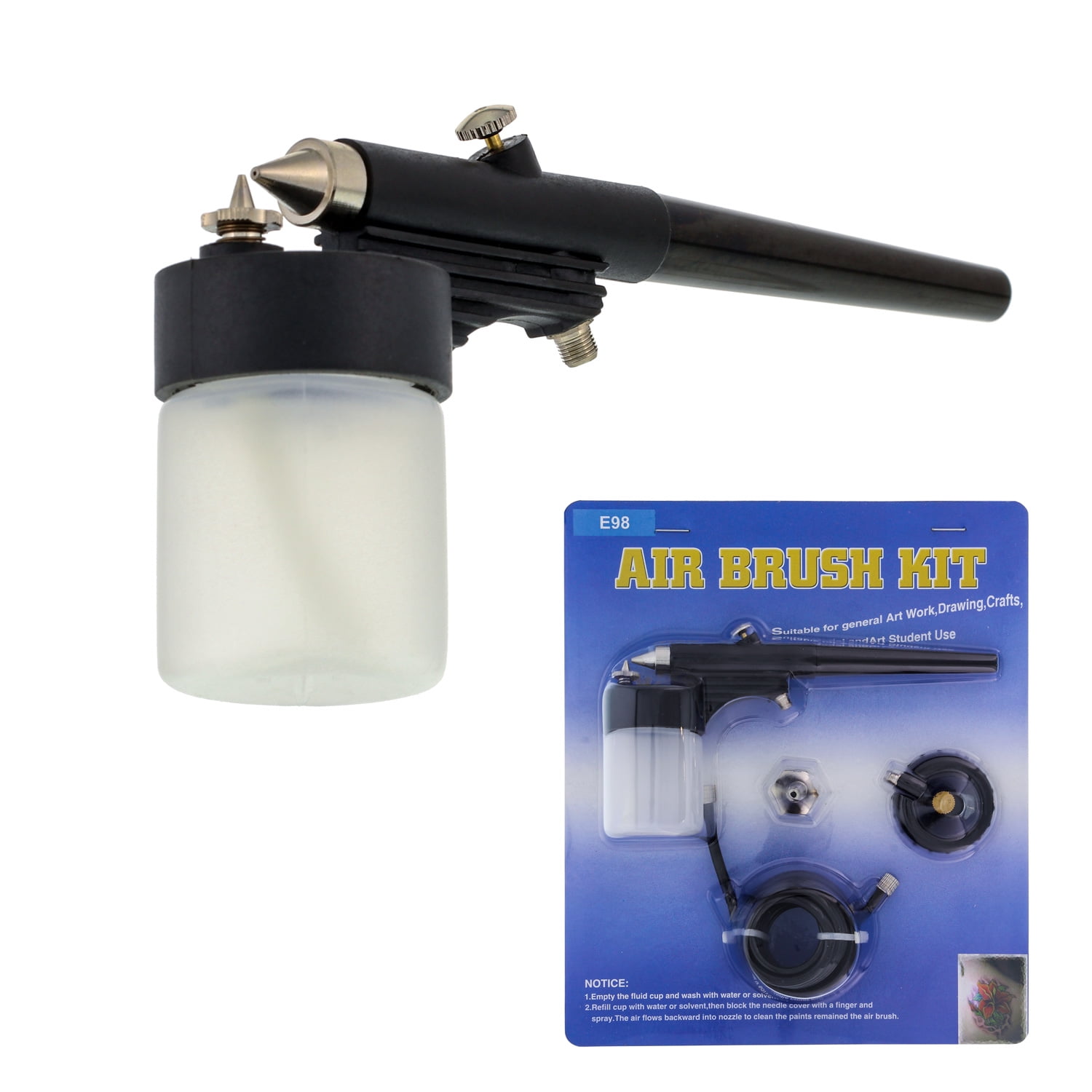 OPHIR Airbrush Air Compressor Kit with Tank and Fan for Hobby Tanning  Tattoo