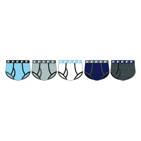 Starter Boys' Boxer Briefs 5-Pack Performance Dri Fusion Tech Compression No Fly Underwear