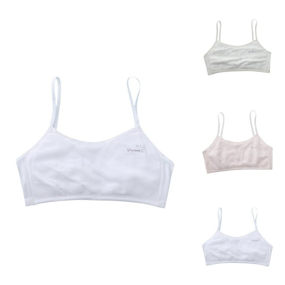 Starter Bra Bras for Teens Girls Underwear Teen Girls Seamless Training Bras Sports Bras Spaghetti Strap Sports Bra Ideal for Ages 10 to 12 for Everyday Comfort and Active Play