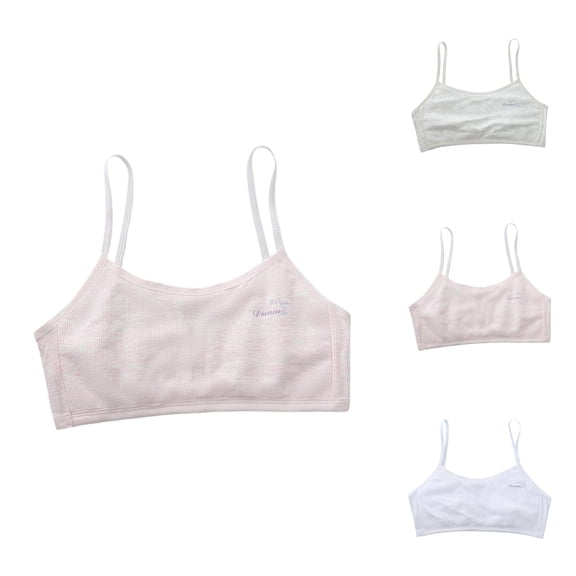 Starter Bra Bras for Teens Girls Underwear Teen Girls Seamless Training Bras Sports Bras Spaghetti Strap Sports Bra Ideal for Ages 10 to 12 for Everyday Comfort and Active Play