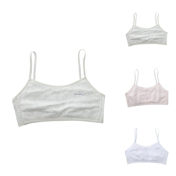 Starter Bra Bras for Teens Girls Underwear Teen Girls Seamless Training Bras Sports Bras Spaghetti Strap Sports Bra Ideal for Ages 10 to 12 for Everyday Comfort and Active Play