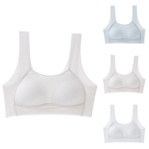 Starter Bra Girls Sports Bra Girls Underwear Teenage No Wire Bras Comfortable Seamless Bralette for School Daily Wear for Ages 12 to 18