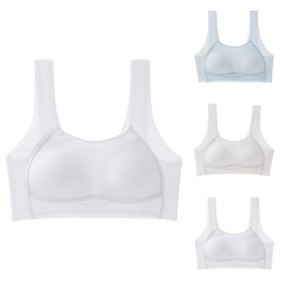Starter Bra Girls Sports Bra Girls Underwear Teenage No Wire Bras Comfortable Seamless Bralette for School Daily Wear for Ages 12 to 18