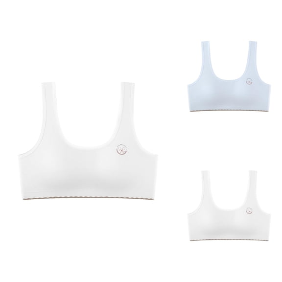 Starter Bra Training Bra Girls Underwear Sports Bra Removable Padded Yoga Top Wirefree Medium Support Built Up Stretch Sports Bra for Active Girls