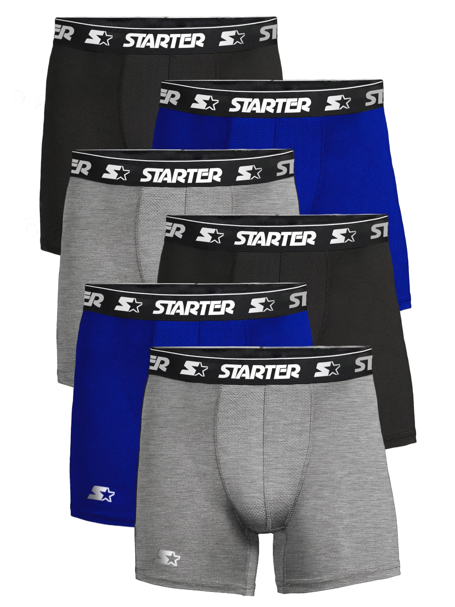 Starter Cotton Mens Briefs Breathable Underwear for Men, Large Multi Color 6-Pack