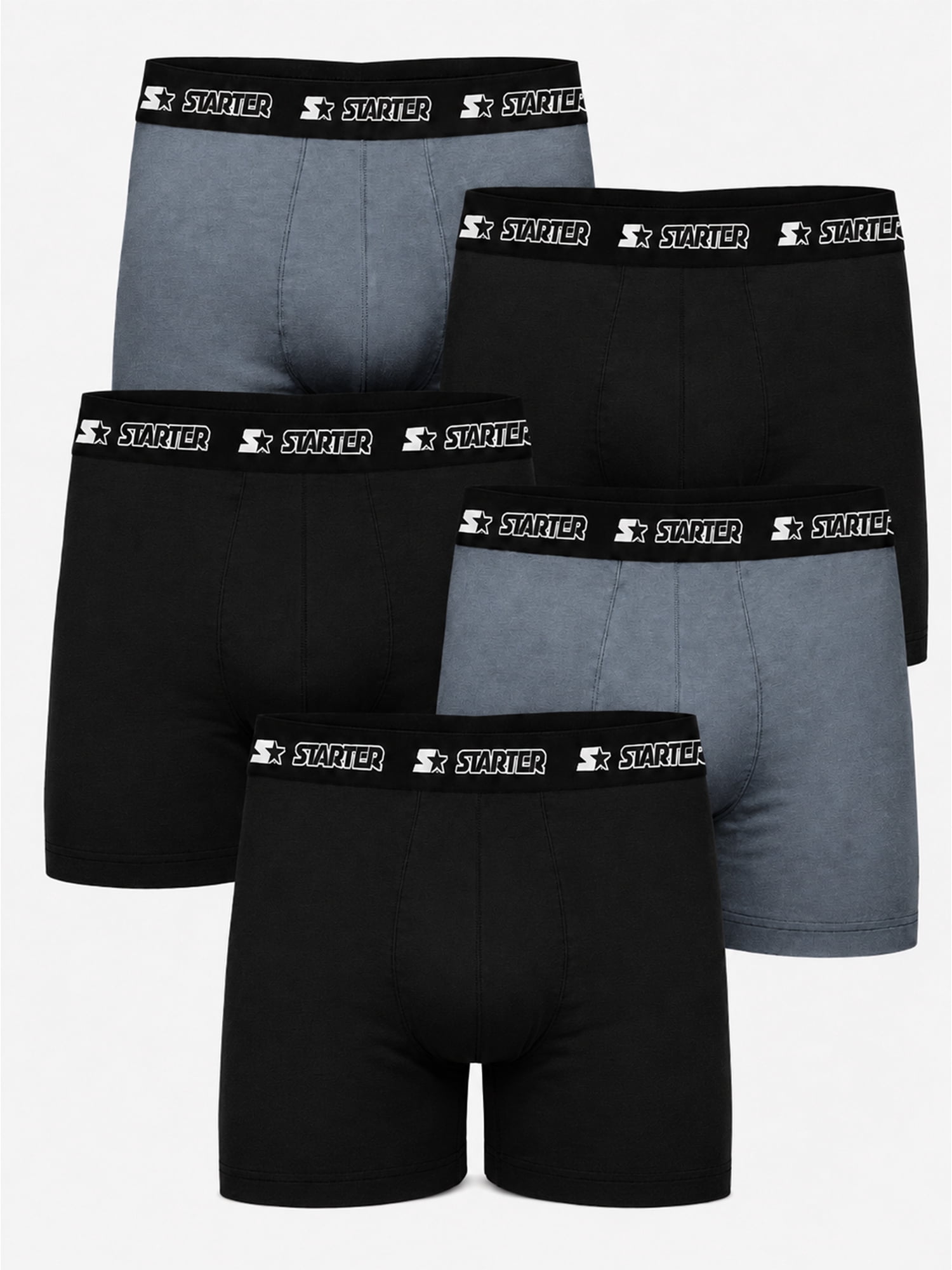 Starter Cotton Mens Briefs Breathable Underwear for Men, S-XL Multi Color 5-Pack