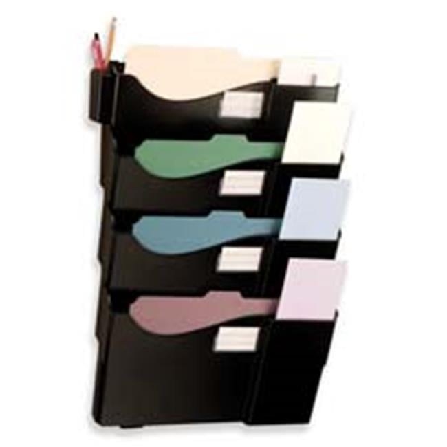 Starter Filing System- w-4-Pockets- 16-.63in.x4-.75in.x23-.50in.- BK ...