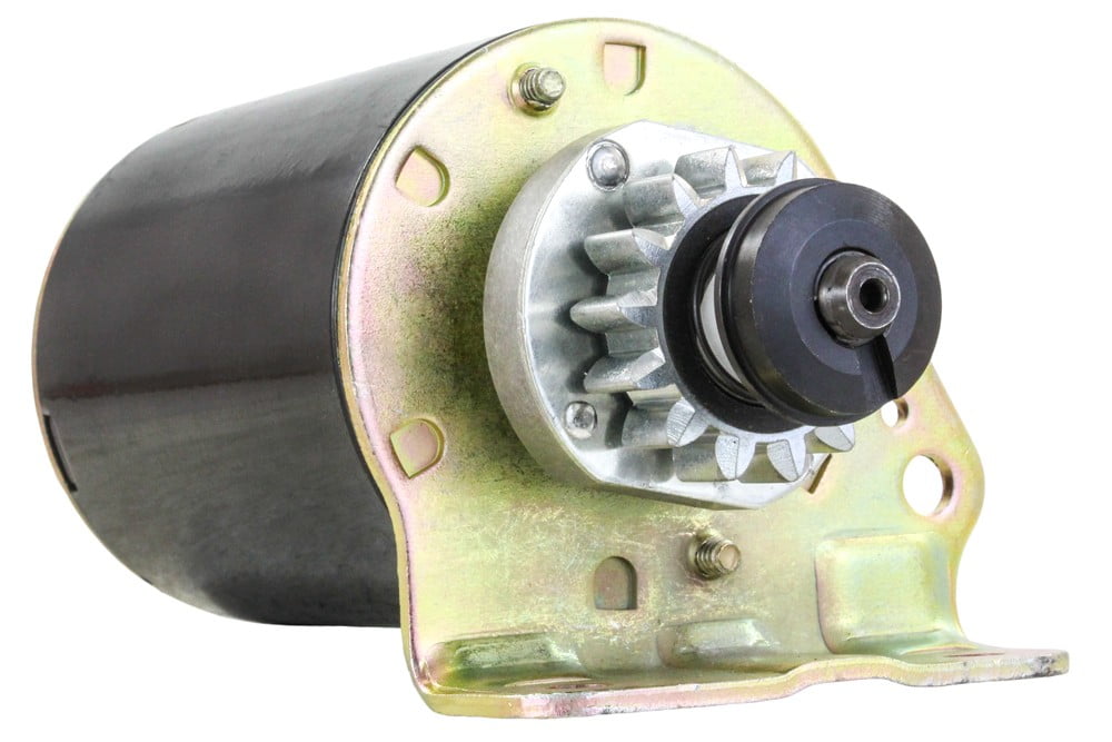 RAREELECTRICAL Starter Fits Briggs Stratton 693551 14 Tooth Craftsman Lawnmower Steel Flywheel