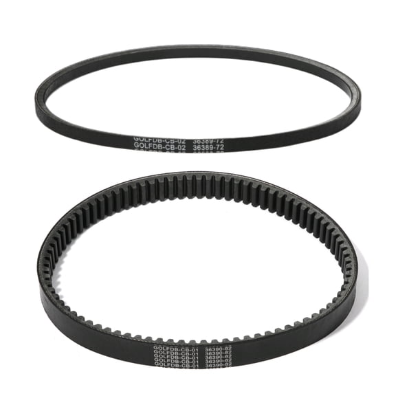 Starter Generator Belt & Drive Clutch Belt for Columbia Par car Golf Cart 1982-1991 1983 1984 1985 1986 1987 1988 1989 1990