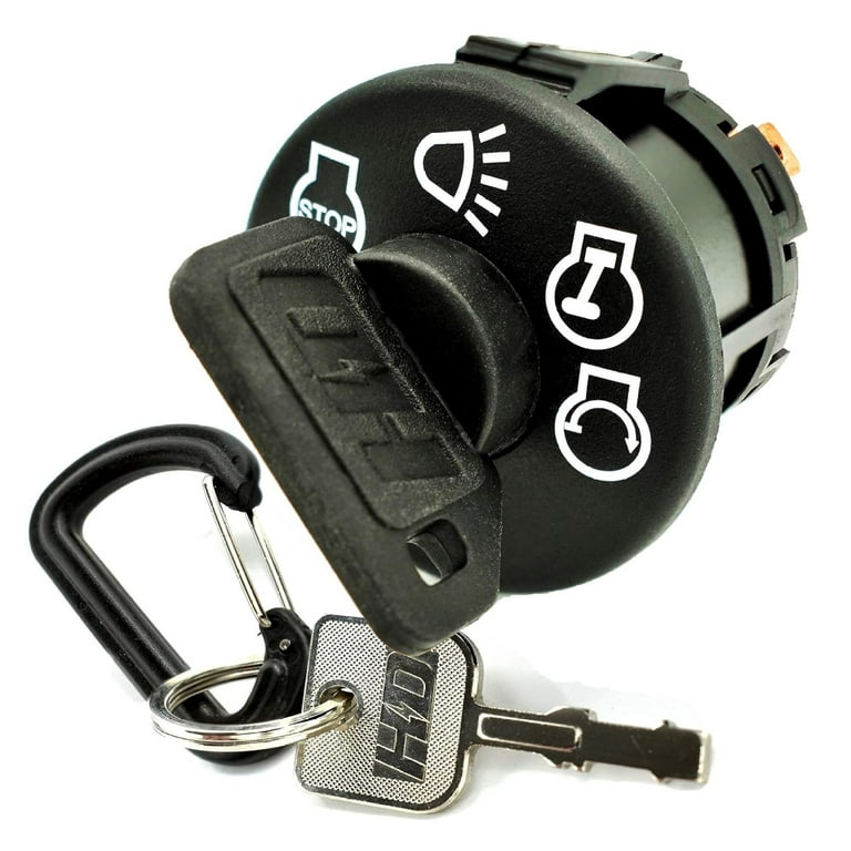 Starter Ignition Key Switch 04974300 w Protective Umbrella Key Fits Ariens Gravely Ikon Ikon X Ikon XL Ikon XD Onyx ZT XL 42 52 60 ZTX42 ZTX52 ZTXL42