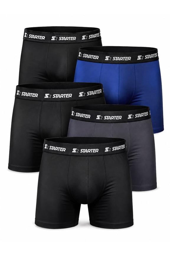 Men’s Active Performance Boxer Briefs, 5-Pack, Sizes S-XL