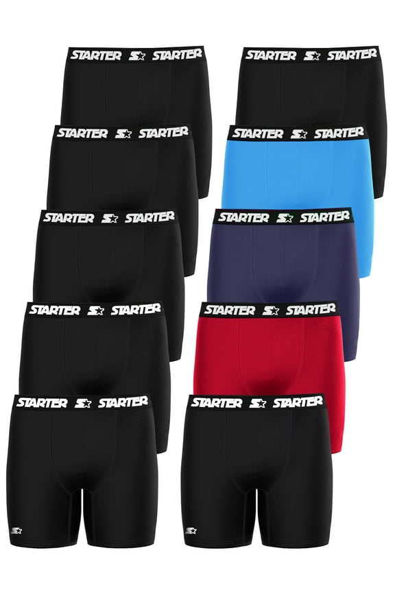 Men's Breathable Cotton Boxer Briefs, (10 Pack)