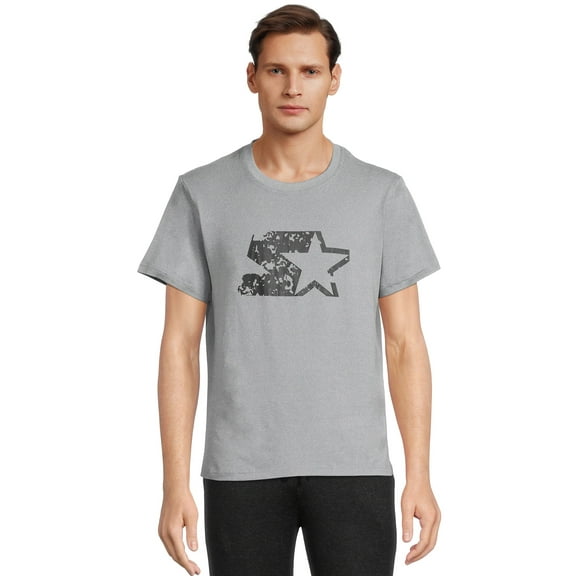 Starter Men’s Distressed Logo Lounge Tee with Short Sleeves