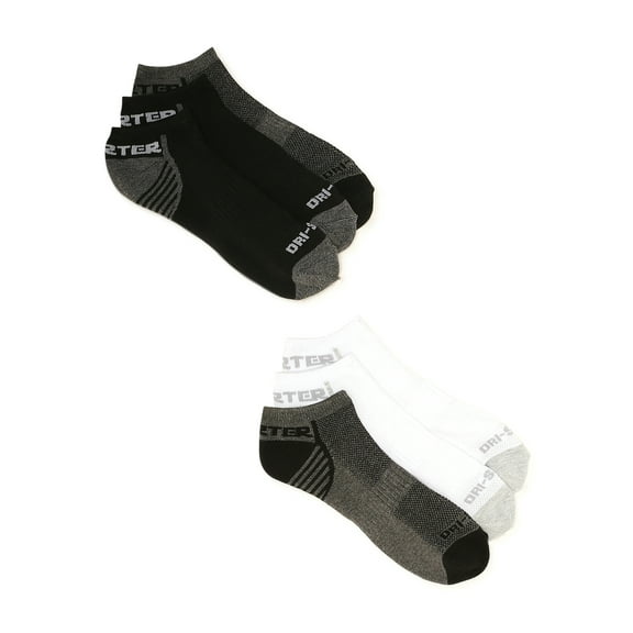 Starter Men's Half Cushion No Show Socks, 6-Pack