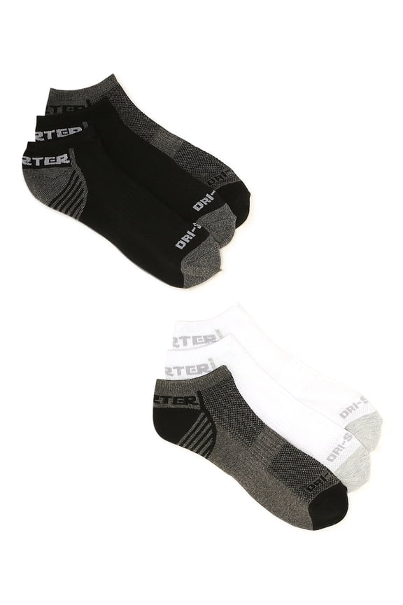 Men's Half Cushion No Show Socks, 6-Pack
