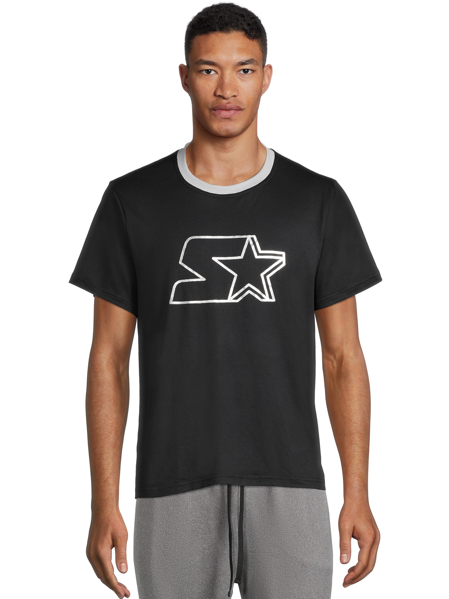 Starter Men’s Logo Lounge Tee with Short Sleeves - Walmart.com