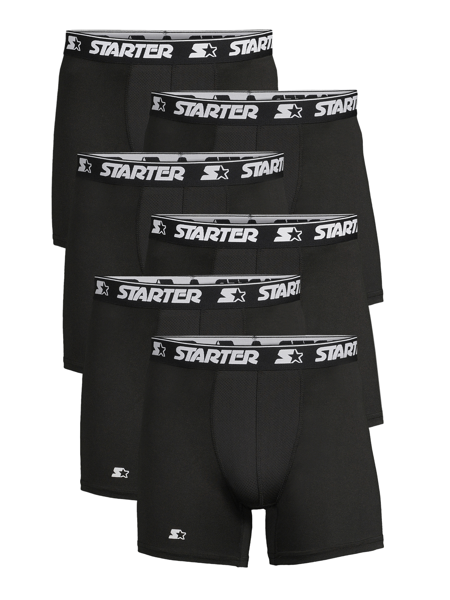 Men's Regular Leg Boxer Briefs, 6Pack