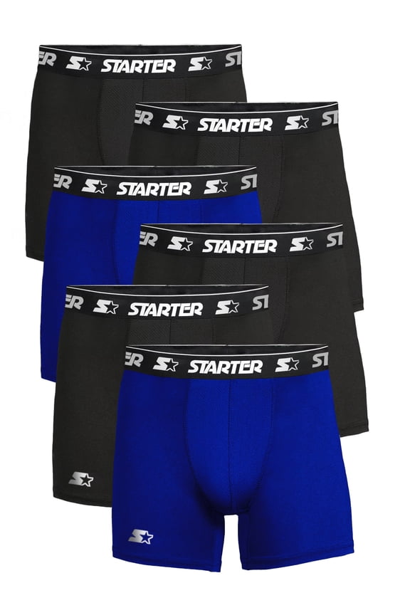 Men’s and Big Men’s Active Performance Boxer Briefs, 6-Pack, Sizes S-5X