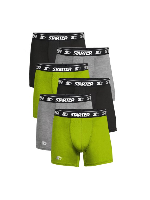 Men’s and Big Men’s Active Performance Boxer Briefs, 6-Pack, Sizes S-5X