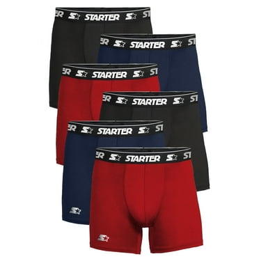 Starter Men’s and Big Men’s Active Performance Boxer Briefs, 6-Pack, Sizes S-5X
