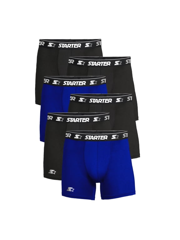 Men’s and Big Men’s Active Performance Boxer Briefs, 6-Pack, Sizes S-5X