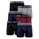 Starter Men's and Big Men's Stretch Cotton Boxer Briefs 6-Pack Sizes S ...