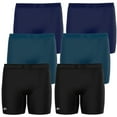 Starter Men’s and Big Men’s Active Performance Boxer Briefs, 6Pack