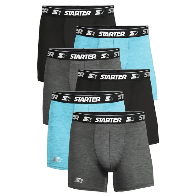 Starter Mens Boxer Briefs Active Performance Breathable Underwear for