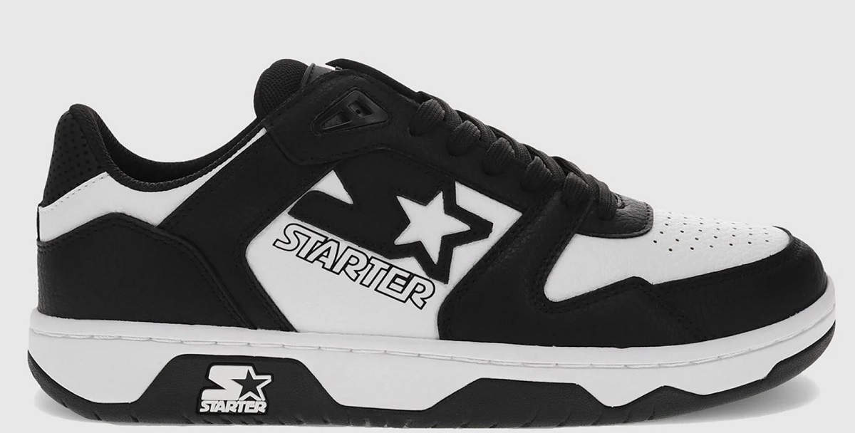 Starter Mens Breakaway Low Sneaker, Adult, Black/White, 10.5 M US - image 1 of 1