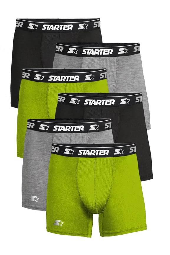 Mens Breathable Boxer Briefs, Multicolor (6 Pack)