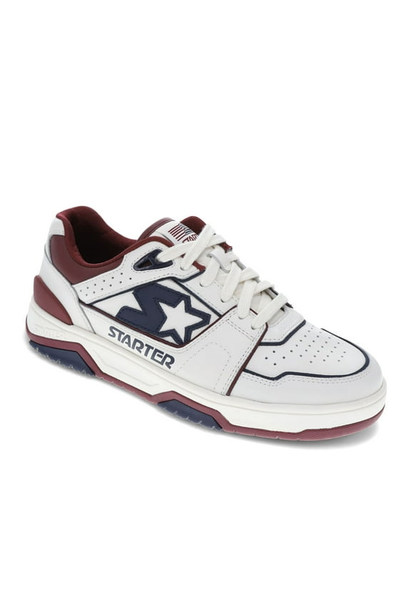 Mens Fast Break Low Genuine Leather Casual Lace Up Sneaker Shoe