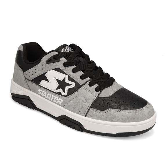 Starter Mens Fast Break Low Genuine Leather Sneaker