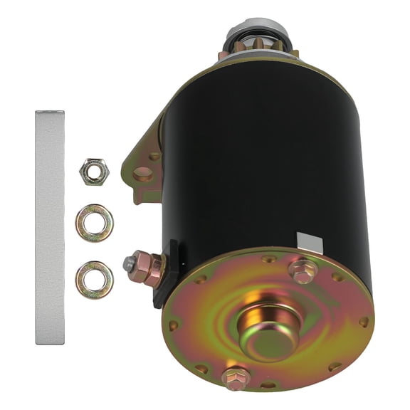 Starter Motor for Briggs & Stratton 7-18HP Engines, 14-Tooth Steel Gear, Fits Cub Cadet & John Deere Mower, Replacement for 593934, 693551, 210807, 212707, 212907, SE501848