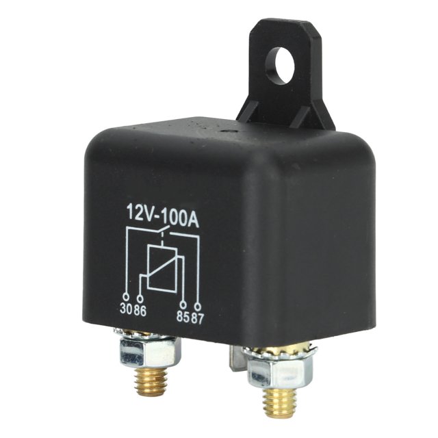 Starter Relay, 4 Pin Terminals Starter Solenoid 12V 100a NO Lawn