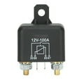 Starter Relay Solenoid 4 Pin 12V 100A NO for Lawn Mower Garden Tractor