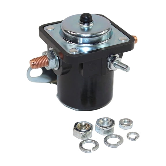 Starter Solenoid Relay Assembly (3 Post) Flat Mount Fits Ford Tractor NCA11450A