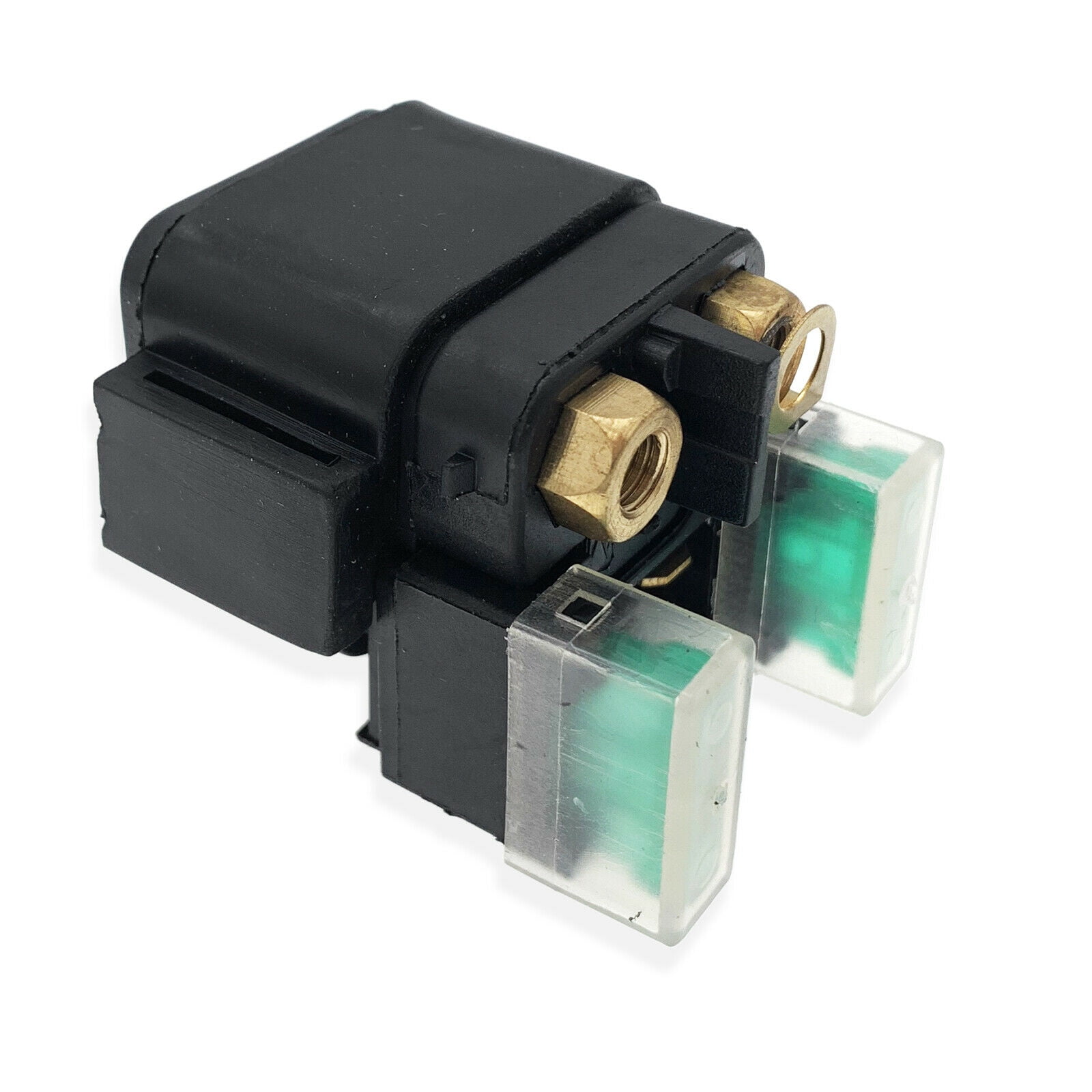 Starter Solenoid Relay For Yamaha YFM Grizzly, Kodiak, Raptor 350/400/450/660 ATVs - 30A Black/Green 1 thumbnail image