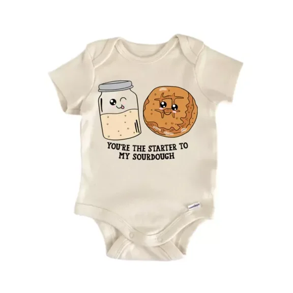 Starter Sourdough Best Friends Baby Boy Girl Clothes Bodysuit Cute Baby Onesie, BABY BODYSUIT LAT 4424