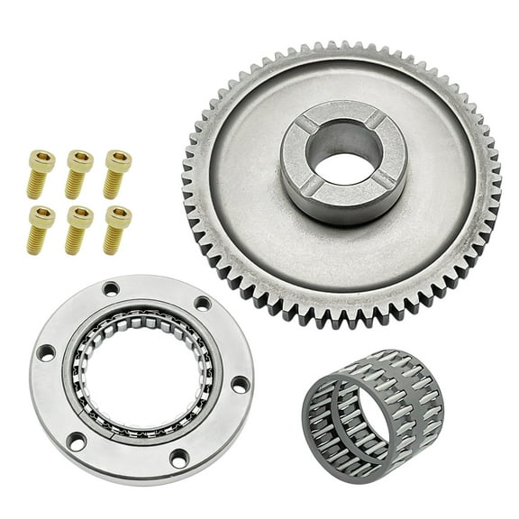 M MATI Starter Starting Clutch One Way Gear Bearing Gasket for Yamaha Warrior Raptor Big Bear Wolverine Kodiak Moto-4